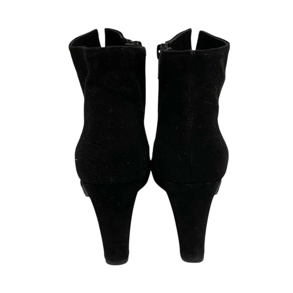 Stuart Weitzman Solid Black Suede Ankle Boots - image 2